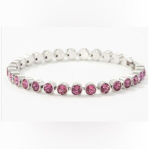 Touchstone Crystal by Swarovski MINI ice bracelet dark rose & rhodium BNIB